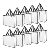 10Pcs White Paper Carrier Bags with Handles for Candy and Party Supplies V1370-AZ4-19895
