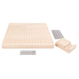 9.3in Rubber Wooden Crochet Blocking Board Crochet Accessories with 20pcs Steel Pins Stand for V1294-YM0706-3117230164611