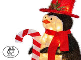 Christabelle 80cm Christmas Penguin Display with LED Lights Indoor Outdoor Decoration MHA432