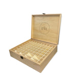 74 Slots Essential Oils Storage Box - Wooden 1-Tier Bottle Holder V238-SUPDZ-52711862150