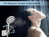 All Shower Head Flow Control Valve with Showerhead Holder, G1/2 Brass Shut-off Valve with V1258-DP02-C-821