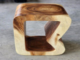 Side table, coffee table or entrance corner table-hand crafted from solid wood V277-BSIDE