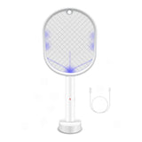 2 in 1 Rechargeable Mosquito Swatter - Electronic Fly Insect Bug Zapper Racket V238-SUPDZ-40003294494800