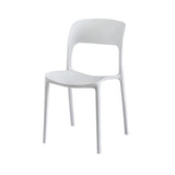 Gardeon 4PC Outdoor Dining Chairs Stackable PP Patio Chair Garden Furniture White ODF-CHAIR-PPTX14-WH-4X