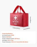 VEVOR First Aid Kit 500 Pieces Large Survival Bag Emergency Medical Supplies V952-JJBNL500JZYJYWUD7001V0