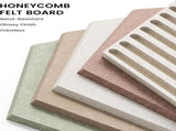 10 Piece Yashumito Hexagonal Felt Pinboard Tiles with 50 Adhesive Tabs, 30 x 26 cm V1237-ZY-818-144