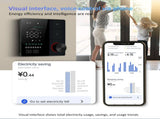 Smart Thermostat for House Electric Floor Heating WiFi AC thermostat with AI Smart Learning APP V1294-YM0901-HS7877B
