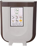 Hanging Trash Can Collapsible Small Garbage Waste Bin for Kitchen Cabinet Door V178-40996