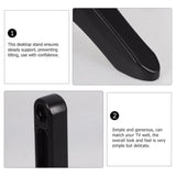 1Set Creative Black Base Stand with Hidden Viewing Frame and Stable Triangle Base V1192-AZ-W-25268