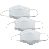 3x Tigerplast Kids Fabric Face Mask Washable Reusable Mask Protect Cover Black V563-TIGERPLAST_KIDS_WHT-3PCS