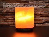 USB Himalayan Salt Lamp - Cylinder Carved Shape Pink Crystal Rock LED Light V238-SUPDZ-32768384198