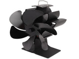 6 Blade Stove Eco Fan Black High Temperature Resistant Self Starting Energy Saving Heat Powered Fan V1294-YM3113220250011-0421