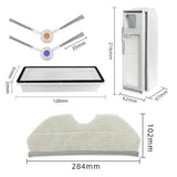 Narwal Vacuum Replacement Parts Kit - Filters Mop Cloths Dust Bags & Side Brushes For X Ultra V1189-LWWAL-20260327-04508