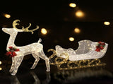 Jingle Jollys Christmas Lights Reindeer Sleigh215 LED Decorations XMAS-MOT-DEER-SLED-WM