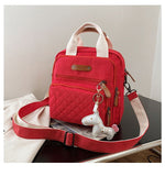 Vintage Messenger Bag Cute Crossbody Bag Canvas Shoulder Bag Purse with Upgraded Features Travel V1370-AZ4-06180