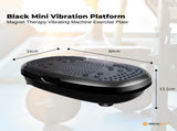 Social Hike Black Mini Vibration Plate - Vibrating Exercise Machine Platform V238-SUPDZ-39285919055952