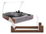 Victrola Eastwood II Turntable - Walnut Bundled Crosley Record Storage Display Stand V398-VTA-74-WLN-BSS