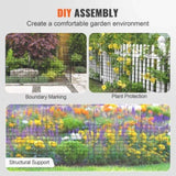 VEVOR Garden Fence, 7593 Animal Barrier Fence, Underground Decorative Garden Fencing with 6.38 V952-JSWL385295INRNI2VV0