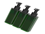3 Chamber Soap Dispenser Wall Mount Manual Shampoo Liquid Container Leakproof Pump Head Extended V1294-YM0901-3112250034012