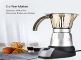 Large Capacity Electric Moka Pot Stovetop Espresso Coffee Maker Coffee Percolator 300ml V1294-YM0901-JY15616-02