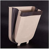 Hanging Trash Can Collapsible Small Garbage Waste Bin for Kitchen Cabinet Door V178-40989