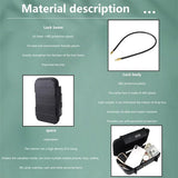 Cash with Removable Chain Safe No Keys Office Combination Code Beach Sealing Rubber Strip Travel V1192-AZ-W-11236