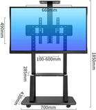 Tv Cart Trolley 32 To 75 Inch Mobile Tv Cart Universal Flat Screen Rolling Trolley Console V957-SDTVSN1951S