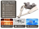 Wireless Mechanical Shawl Massager for Neck Shoulder Waist Leg Relaxation at Home Office Travel V1341-ZY-DCM2XKQL-BEIGE