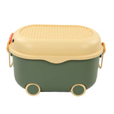 Toy Storage Box Multi Purpose Cute Duck Cover Plastic Clothes Organize Box with Wheel for Children V1294-YM0523-3117220062713