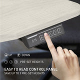 FORTIA Sit To Stand Up Standing Desk, 150x68cm, 72-118cm Electric Height Adjustable, Ergonomically V219-ADKASTFO5WOSA