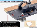 Hidden Hinge Drilling Jig Template Locator for Cabinet Door Installation, Adjustable Punch V1341-ZY-TJYYQAJB-BLACK
