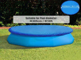 Round Pool Cover Water Resistant PE Portable Protective Swimming Pool Cover V1294-YM0901-ALH2741629-10FT