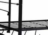 Toque Pot Rack Wall Mounted 2 Tier Hanging Cookware Organizer 20 Hooks Pan Rack KT1063-BK-2-AU