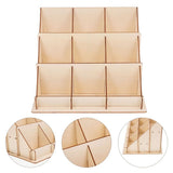 Wooden Card Display Stand Diy Card Stand Holder Desk Business Cards Postcards And Stickers Ideal For V1366-AZ2-W-13121