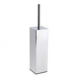 Bathroom Polished Chrome Square Standing Toilet Brush Stainless Steel Holder Cup Kit V1233-T87023PS