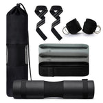 VERPEAK Barbell Squat Pad set,2 Safety Straps, 3 Hip Resistance Bands, 2 Lifting Strap, Barbell Pad V227-9300302024991