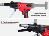 BAUMR-AG 1800W 120mm Handheld Core Drill & 76mm Diamond Drill Bit Combo, for Concrete Coring Hole V219-DRLCREBM12H-76
