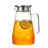 Teapot Glass Tea Maker Large Capacity Heat Resistant Juice Bottles with Removable Stainless Steel V1294-YM0717-10102861