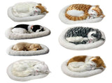 Realistic Sleeping Dog Toy Breathing Dog Stuffed Animal Doll with Mat Plush Toys for Children Home V1294-YM0714-10332429