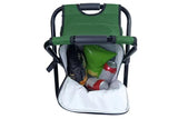 Portable Cooler Stool Multi-Function Folding Fishing Chair - Green V1308-DSZKI-898-1