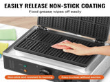 Commercial Waffle Maker, 10PCS Rectangle Waffle Baker Machine, 1550W Non-Stick Stainless Steel V952-SYBLSHFBJDP1VHULYV3