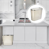 Transparent Plastic Trash Can for Home Use Simple Design for Bathroom Kitchen Office V1192-AZ-W-30630