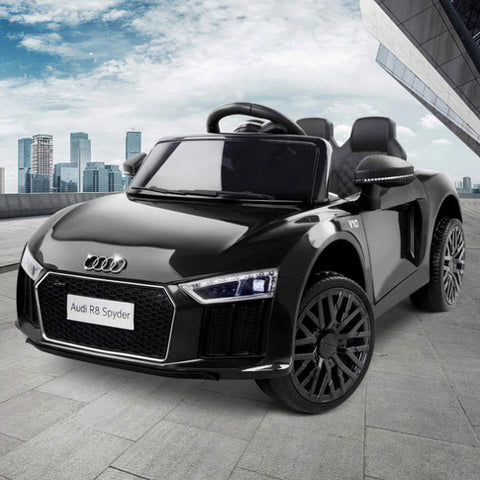 Kids Ride On Car Audi R8 Licensed Sports Electric Toy Cars Black RCAR-R8-S-BK