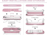 CARLA HOME Foldable Bathtub Adult - Collapsible Soaking Tub - Pink - Folding Bathub LSB-36496