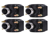 4 Sets Water Drain Saddle Plastic Pipe Additional Quick Connector Tee Kit G1 Female Thread V1294-YM0715-3111210455411