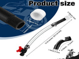 6 Pack Racing Fuel Jug Hose 14 Inch Transparent Gas Can Hose with 3 Pack Bender Clear Fuel V1258-DP02-C-3066
