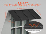 Fixed Metal Awning 1125 610 mm, Window Awning Door Canopy, Stable Triangle Steel Frame Awnings for V952-JSGDSZYP44INH0EP0V0