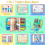 Multicolour Montessori Sensory Busy Board for Kids - Multi-Colour Learning Toy V178-59219