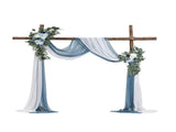Blue Artificial Wedding Arch Flower Kit with Sheers - 2 Floral Arrangements & 2 V767-VVR-HLGMHTJ4JTLS5XC9FV0