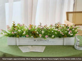 faux potted plant, sunflower, wooden box, home decor, Australia, living room tabletop V1106-112-23547-MLT-63